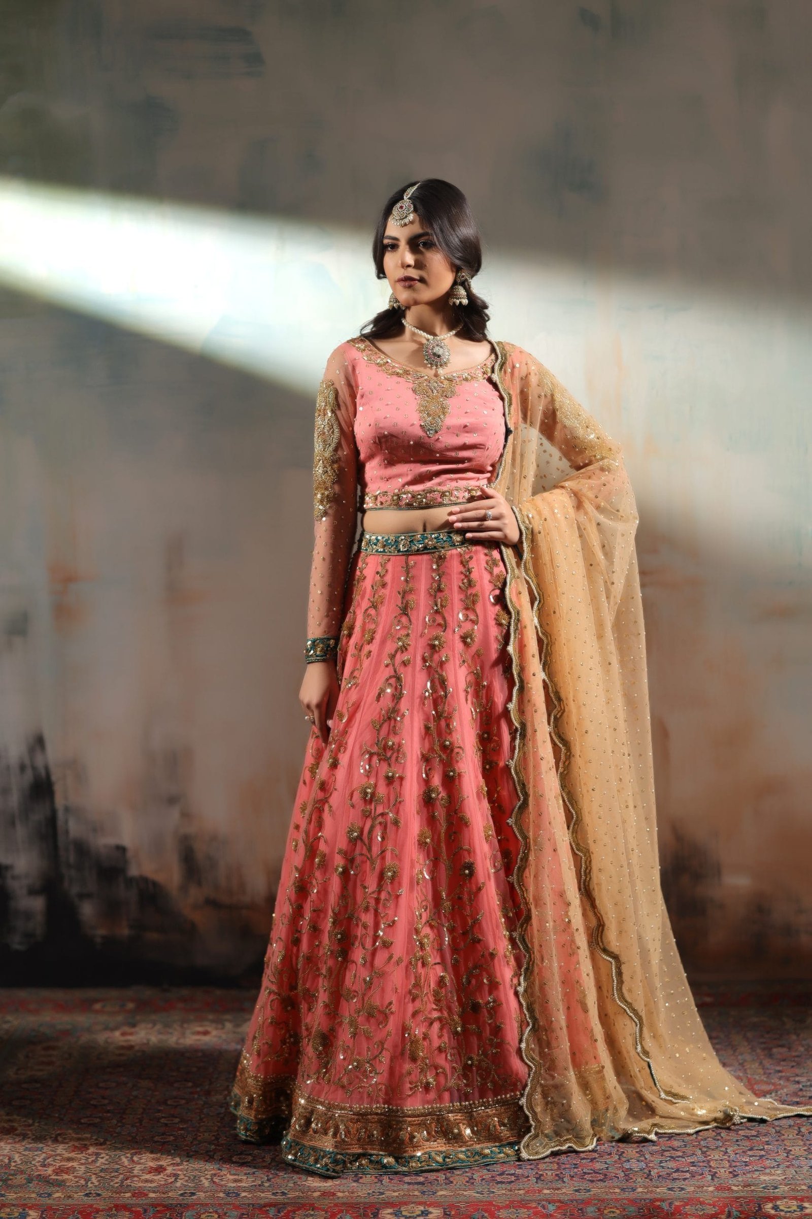 Sequin Embroidered Lehenga - Image 3