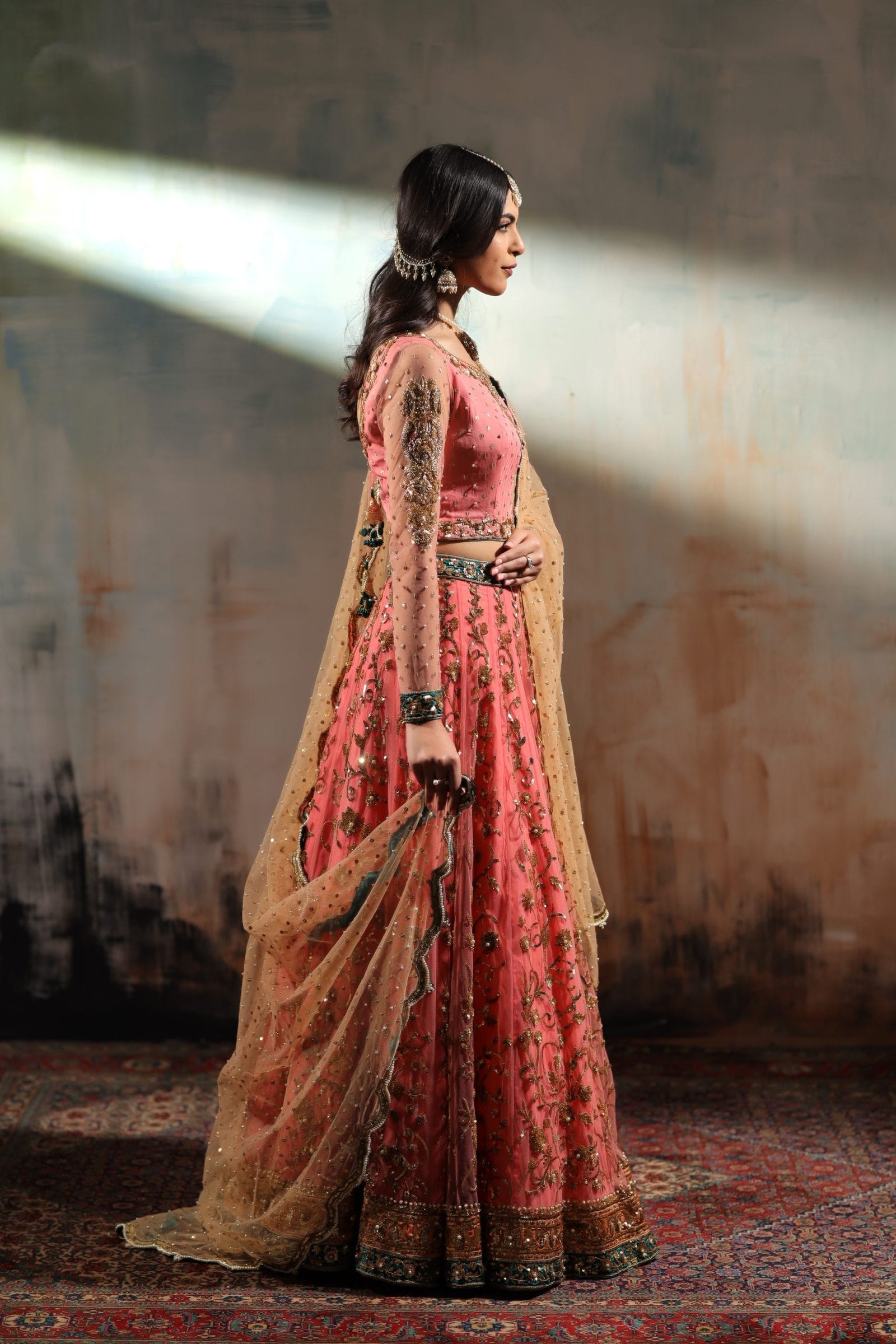 Sequin Embroidered Lehenga - Image 5