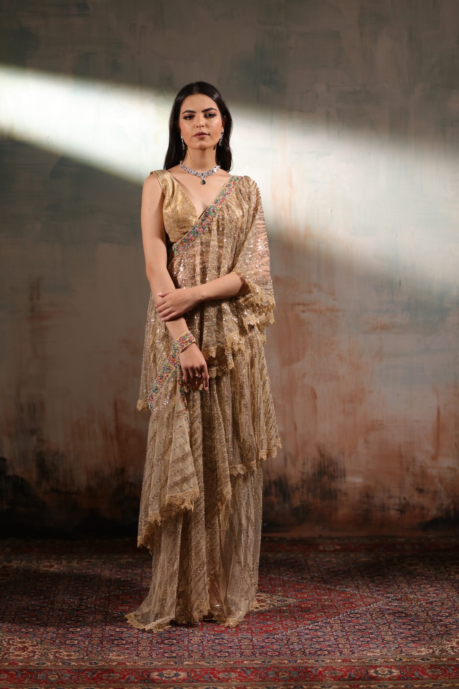 Draped Concept Saree - Image 8