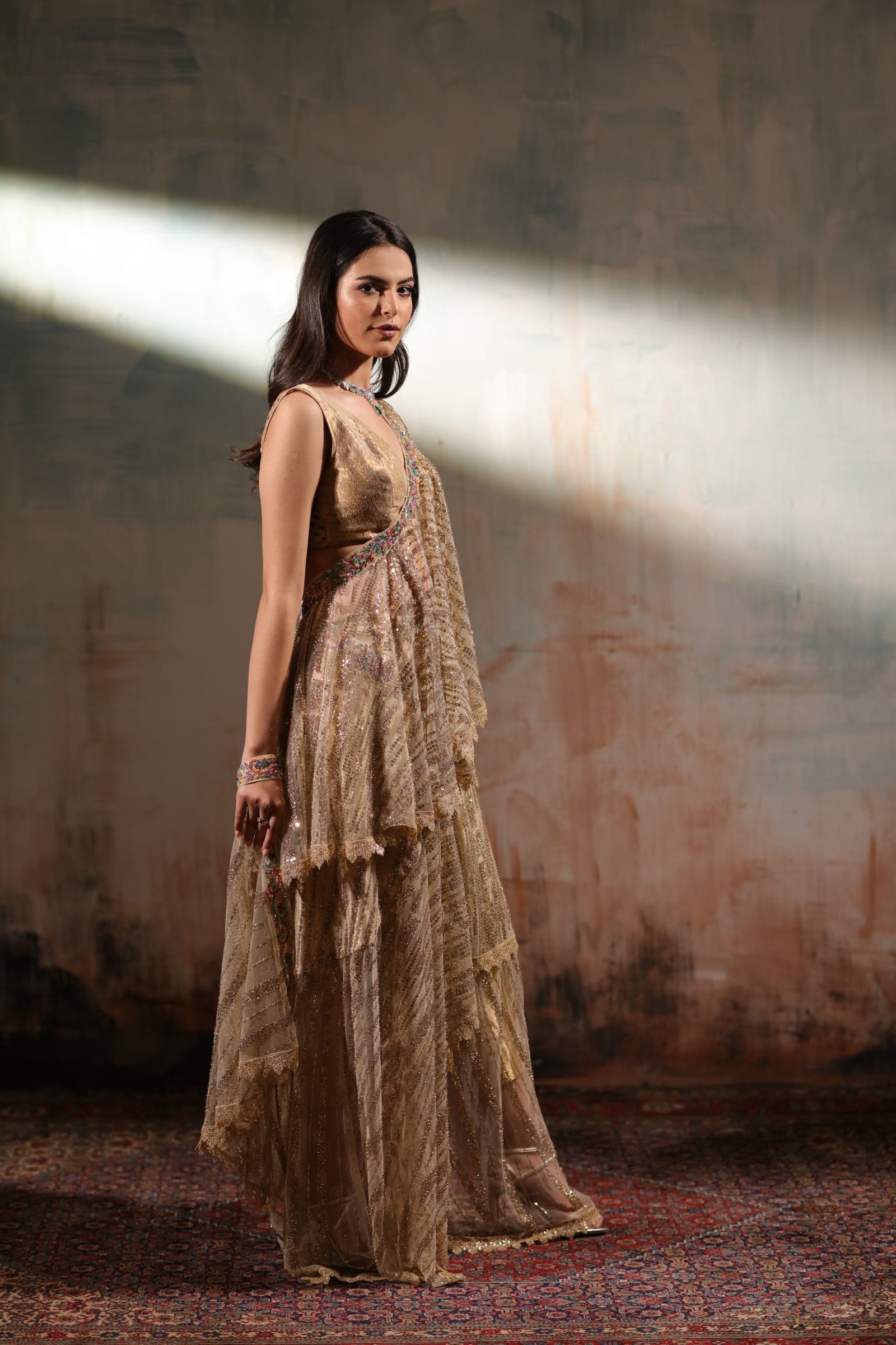 Draped Concept Saree - Image 4