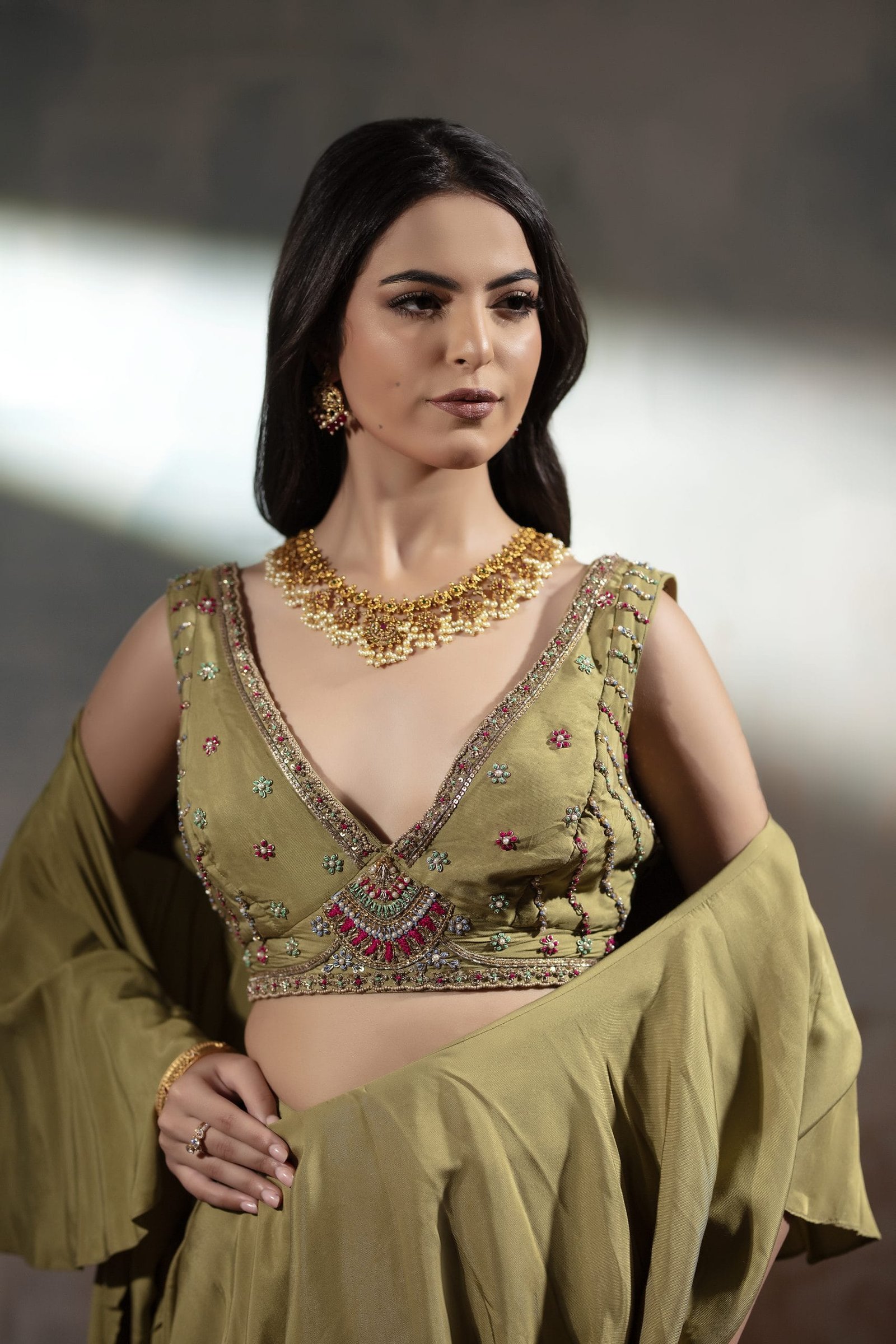 Blouse Drape Skirt - Image 6